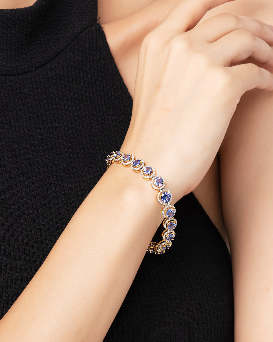 Tanzanite Diamond Bracelet