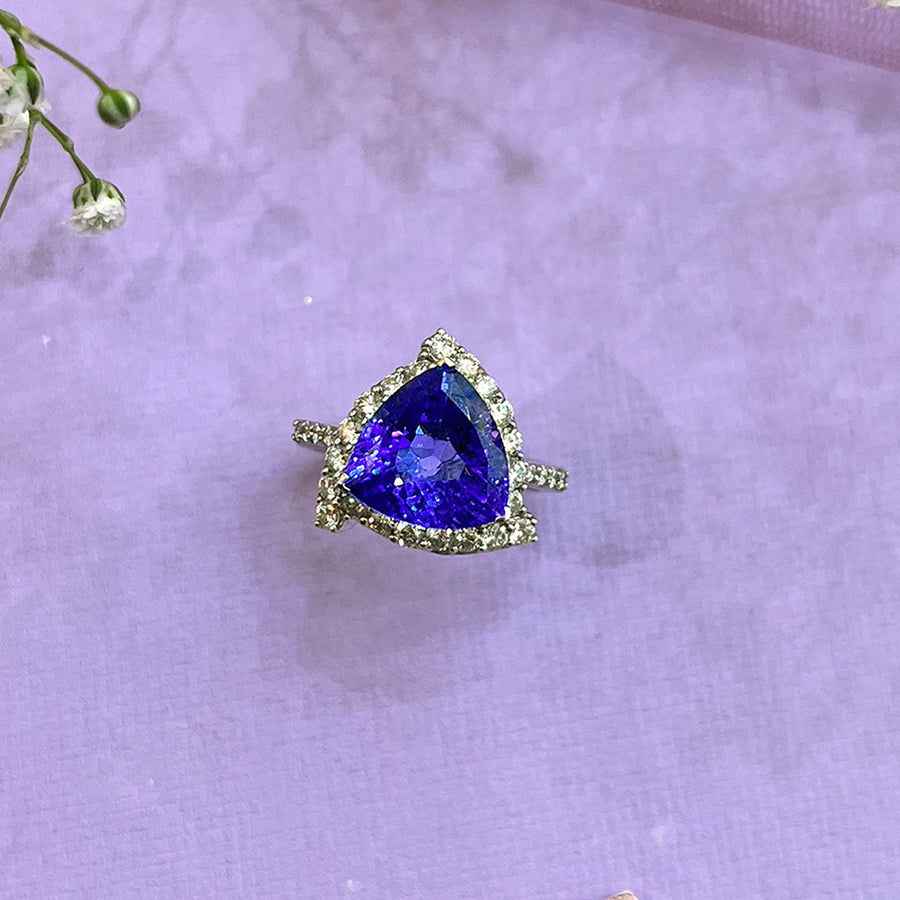 Tanzanite Diamond Ring