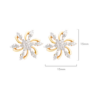 Floret diamond studs