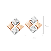 Check Diamond Studs