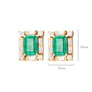 Glorious Emerald Studs