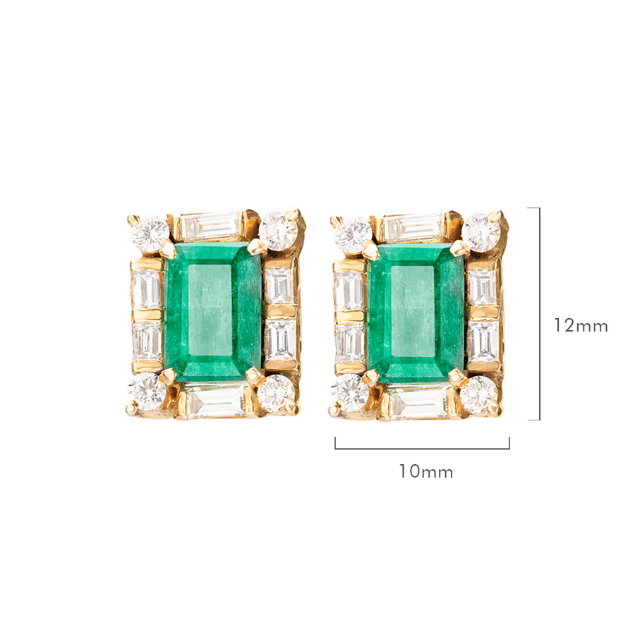Glorious Emerald Studs