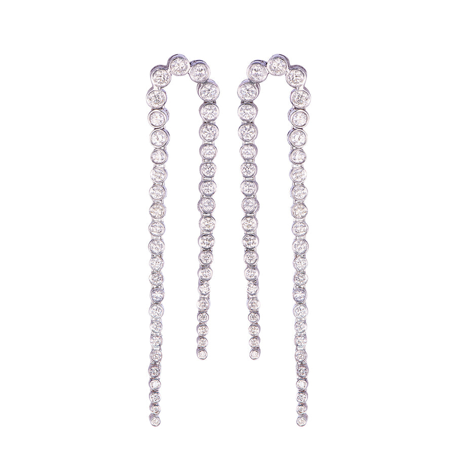 DRAMA DIAMOND DANGLERS IN 14 KT Gold ( 5.28 ct I-J , VS-SI)