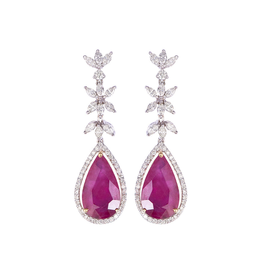 Rubyyy Dropp Earrings in 14KT Gold