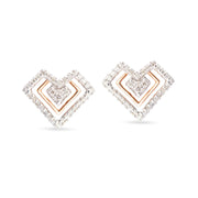 Triangle diamond Studs