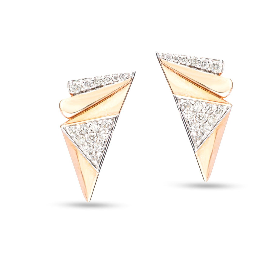 THUNDERBOLT ROSE GOLD STUDS