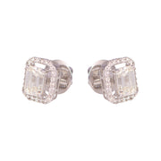 Emerald cut Solitaire- 2.00 CT Pair
