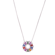 Radial Multi-sapphire Pendant