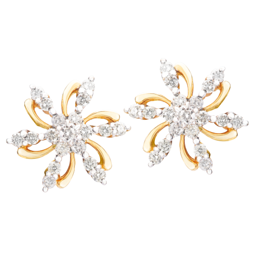 Floret diamond studs