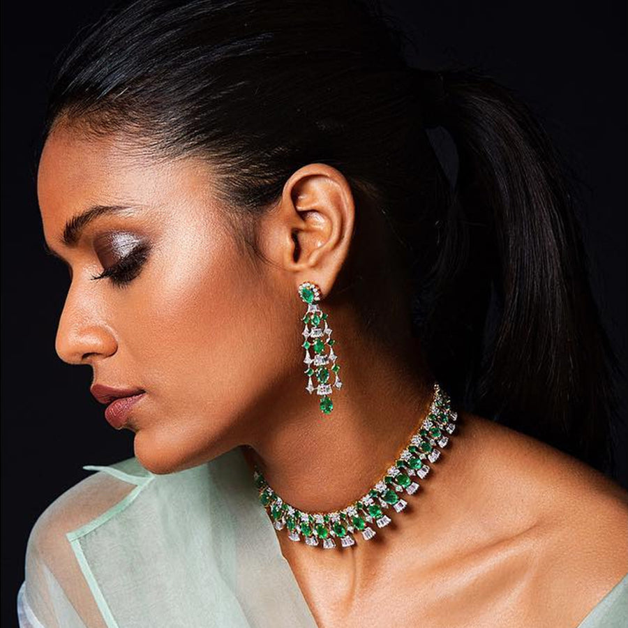 Art Deco Emerald necklace