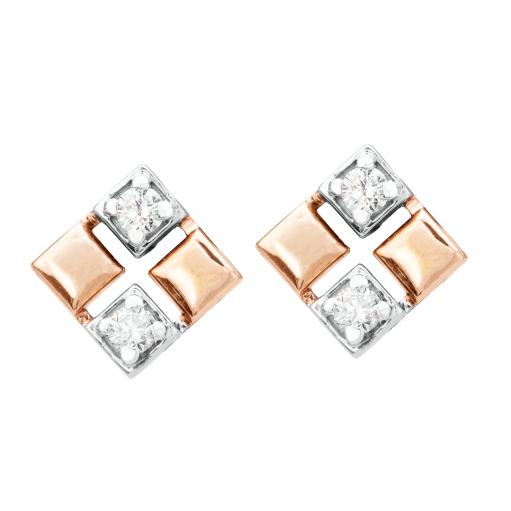 Check Diamond Studs