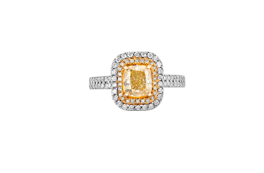 Canary Fancy Diamond Ring