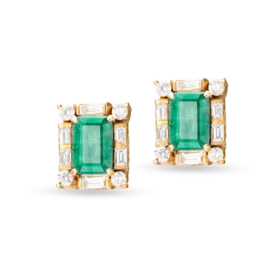 Glorious Emerald Studs