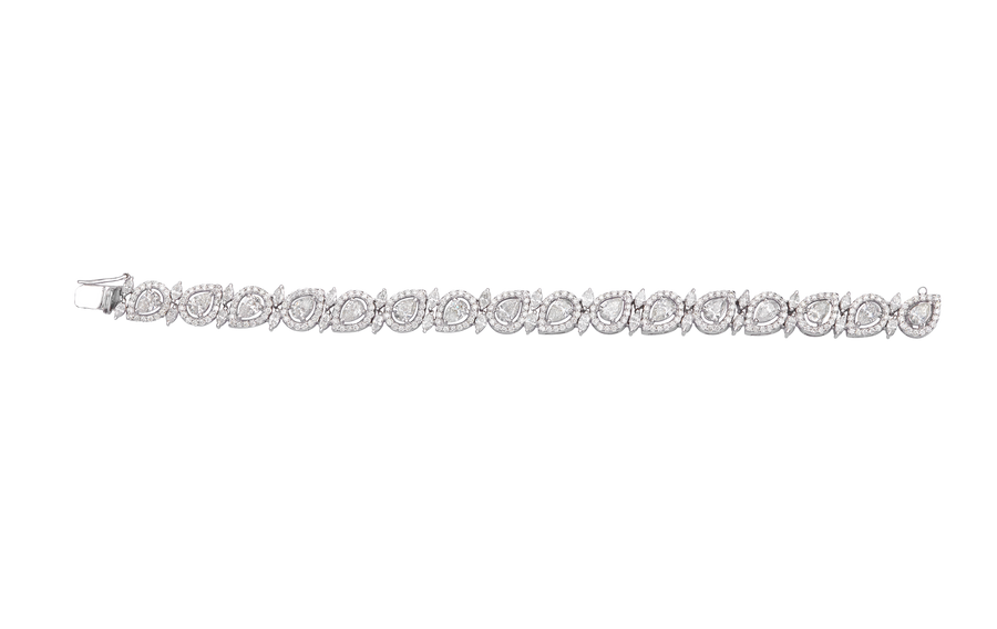 Pear Marquee Tennis bracelet