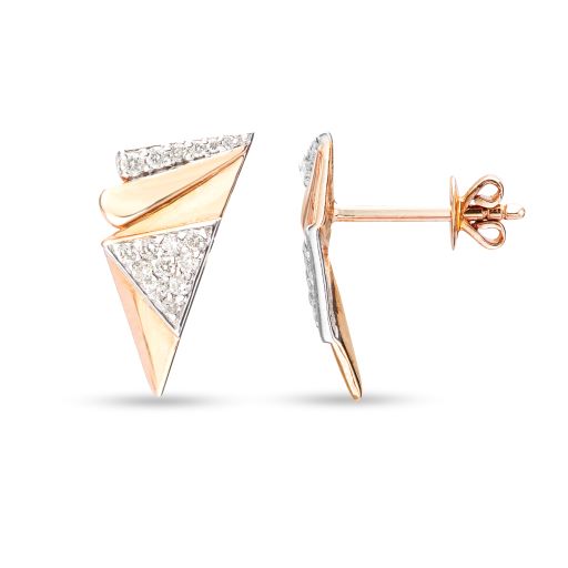 THUNDERBOLT ROSE GOLD STUDS