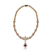 Circlet Ruby Pearl Necklace