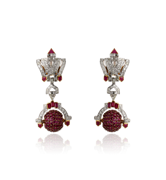 Circlet Ruby Pearl Necklace