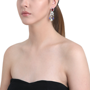Tanzanite Ruby Earring