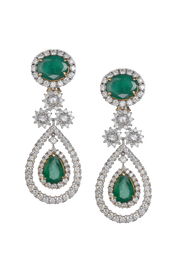 Splendour Emerald Rosecut Diamond set