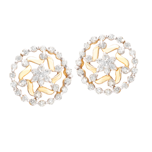 Blossom diamond studs