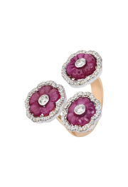 Floral Ruby Ring
