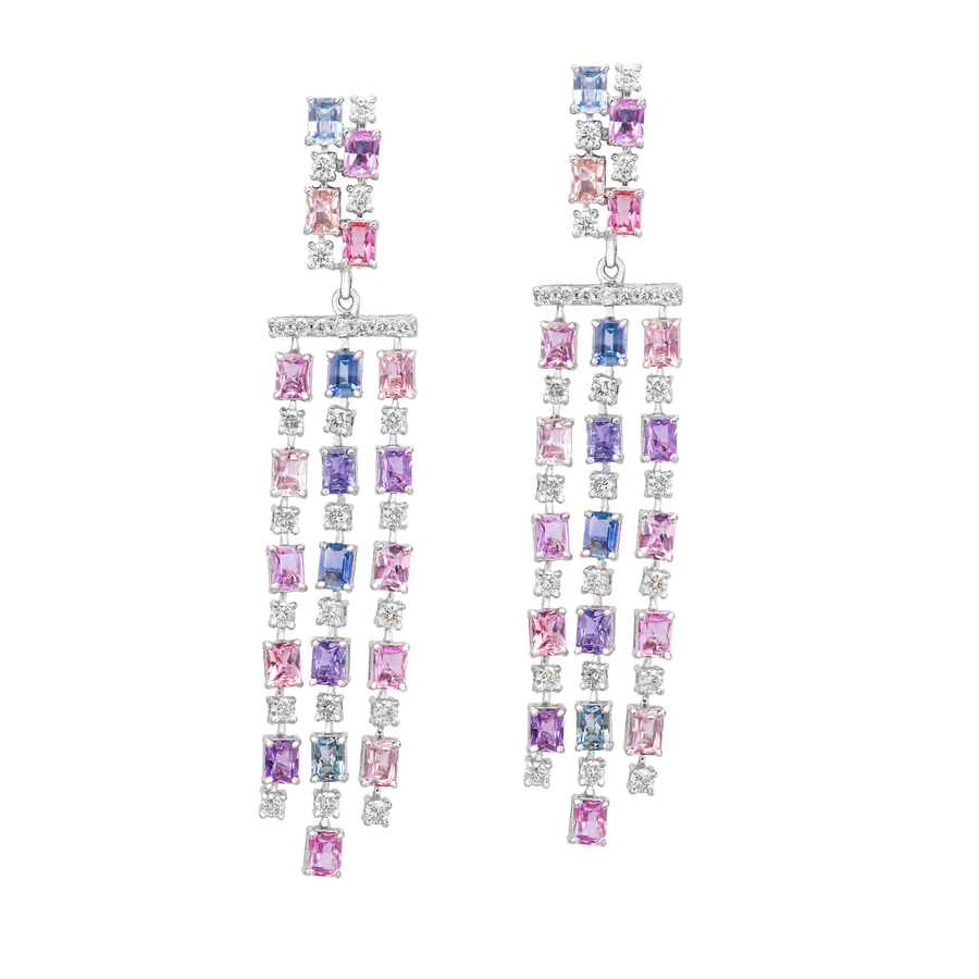 Multi-Sapphire Danglers