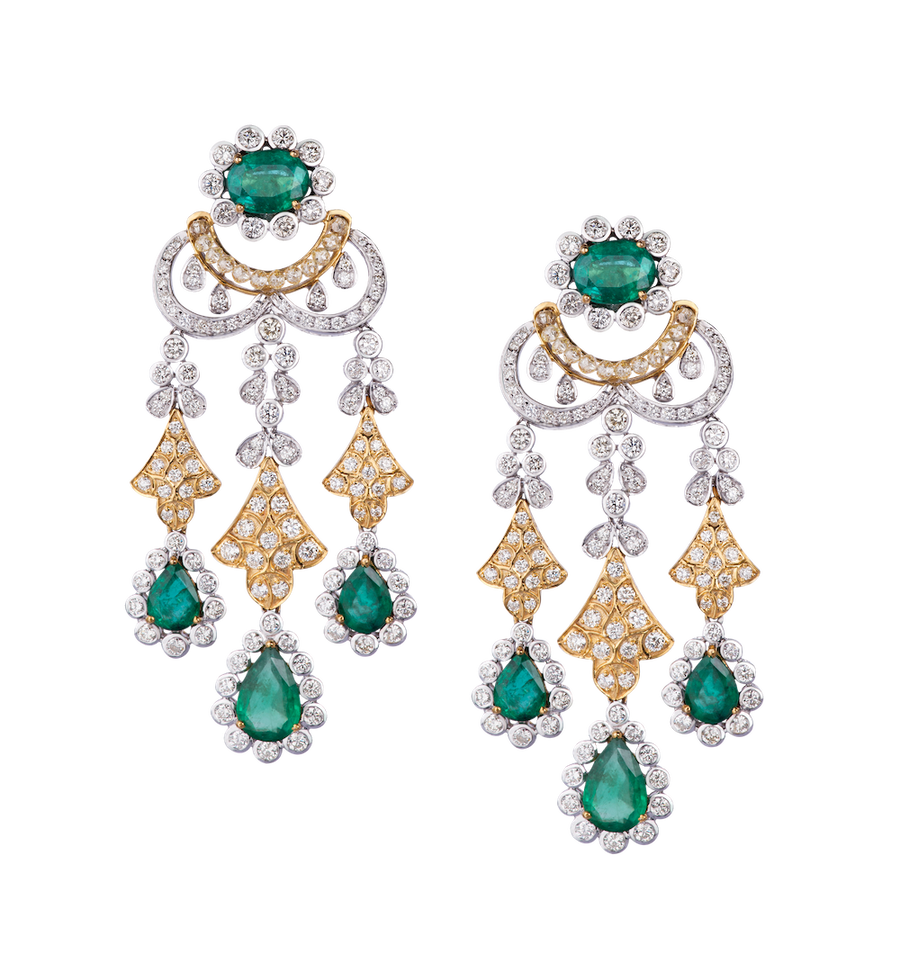 Emperial Emerald Diamond Choker
