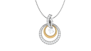 Concentric Solitaire Pendant