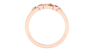 Ruby Rose gold ring