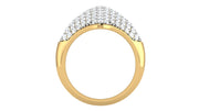 Quadrant diamond ring