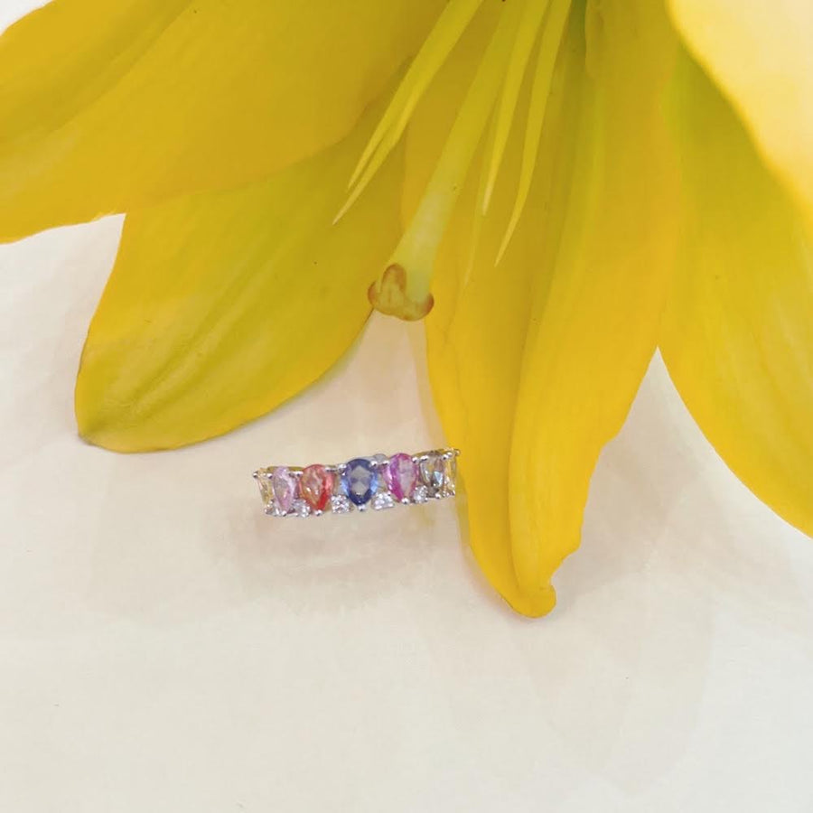 Petal Multi-Sapphire Ring