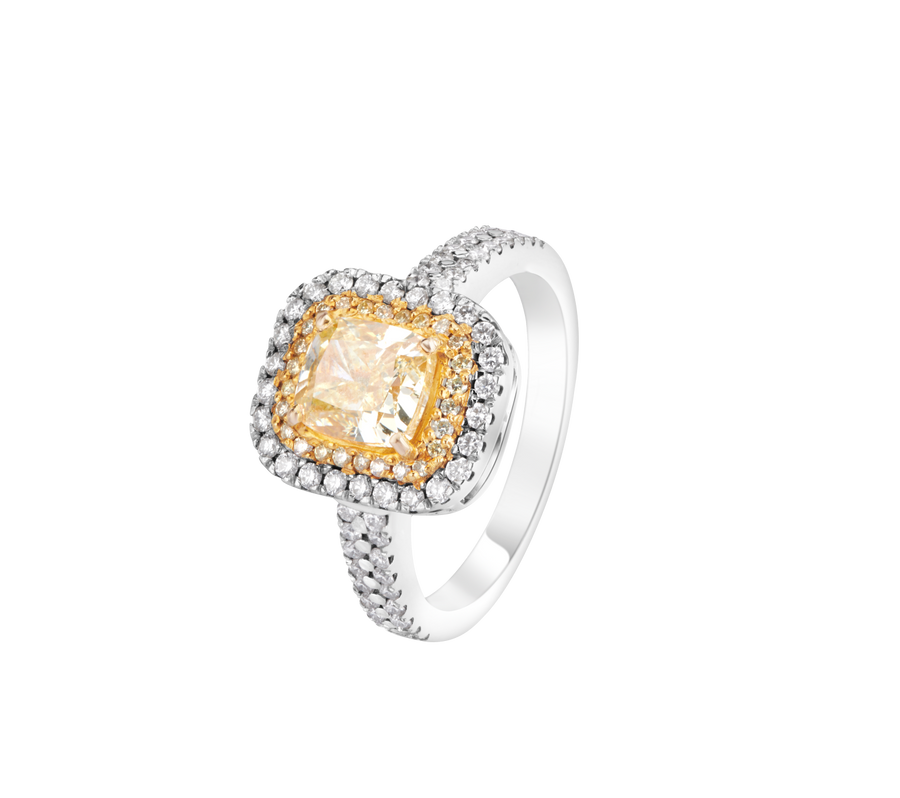 Canary Fancy Diamond Ring