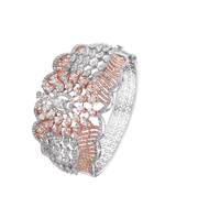 Oval Diamond Cuff