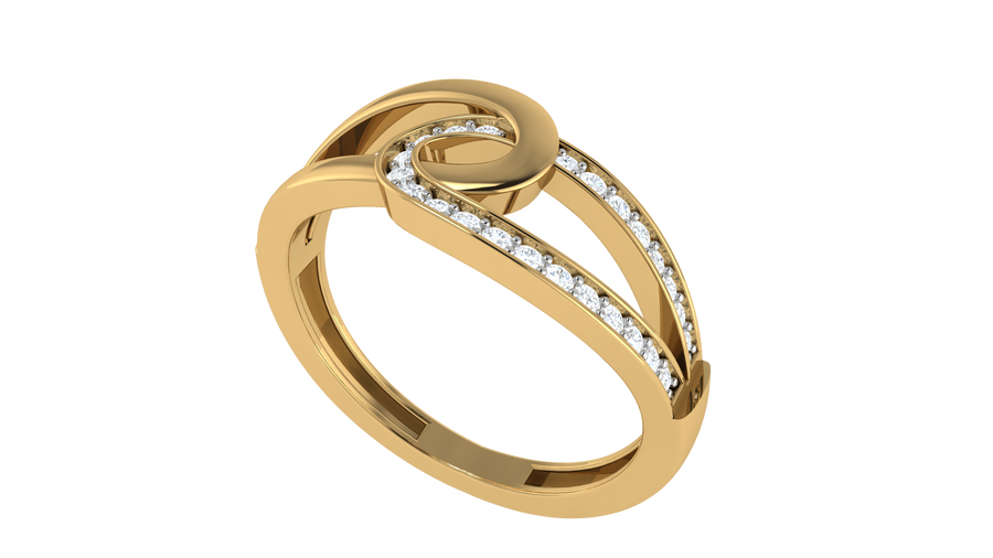 Entwined  Diamond Ring