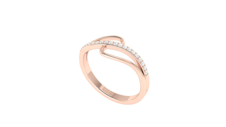 Swirl Diamond Ring