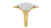 Quadrant diamond ring