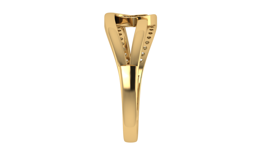 Entwined  Diamond Ring