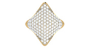 Quadrant diamond ring