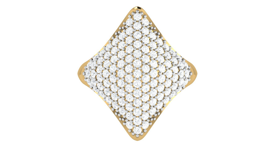 Quadrant diamond ring