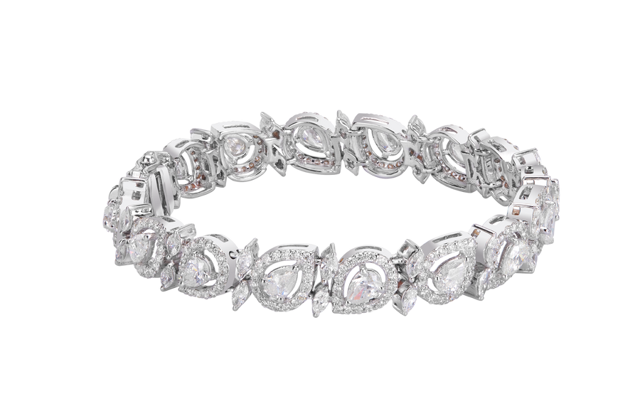 Pear Marquee Tennis bracelet