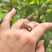 Panther Enamel Ring