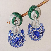 Tanzanite Emerald Earrings
