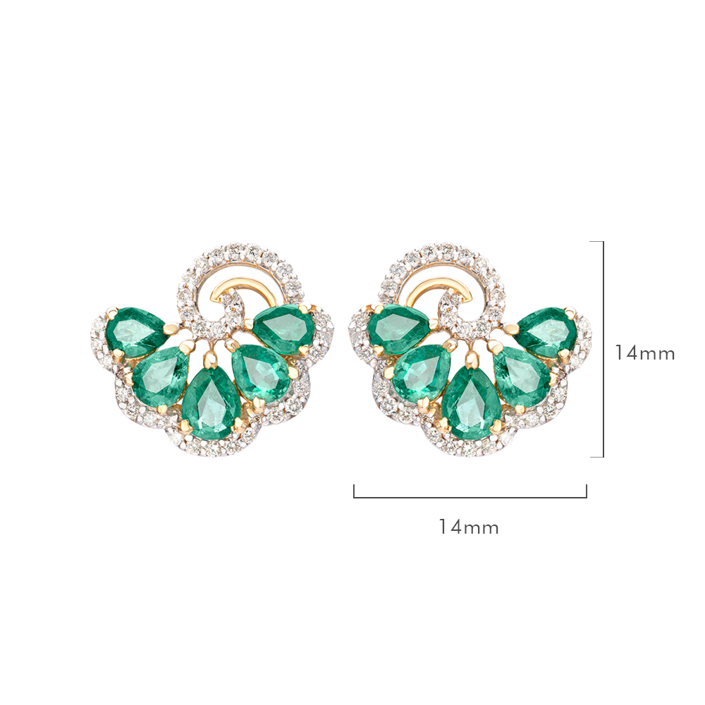 Envious emerald earrings