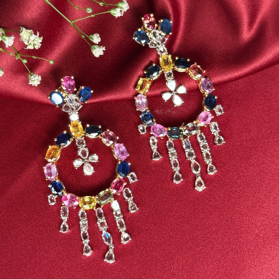 Multi sapphire Chandbalis