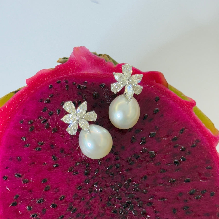 Cluster diamonds South sea studs