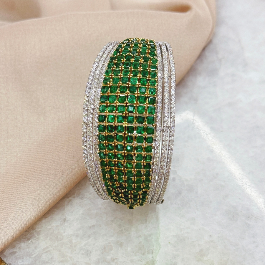 Emerald cuff