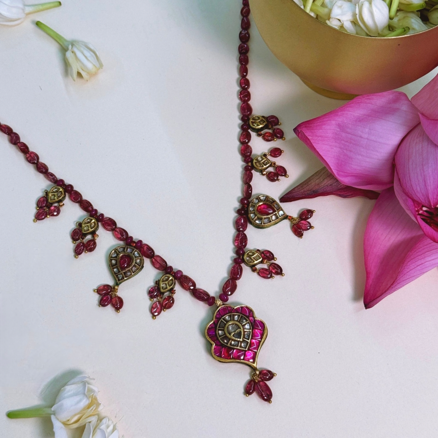 Spinel Ruby Antique Pendant