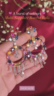 Multi sapphire Chandbalis