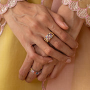 Gold Multi Sapphire Ring.