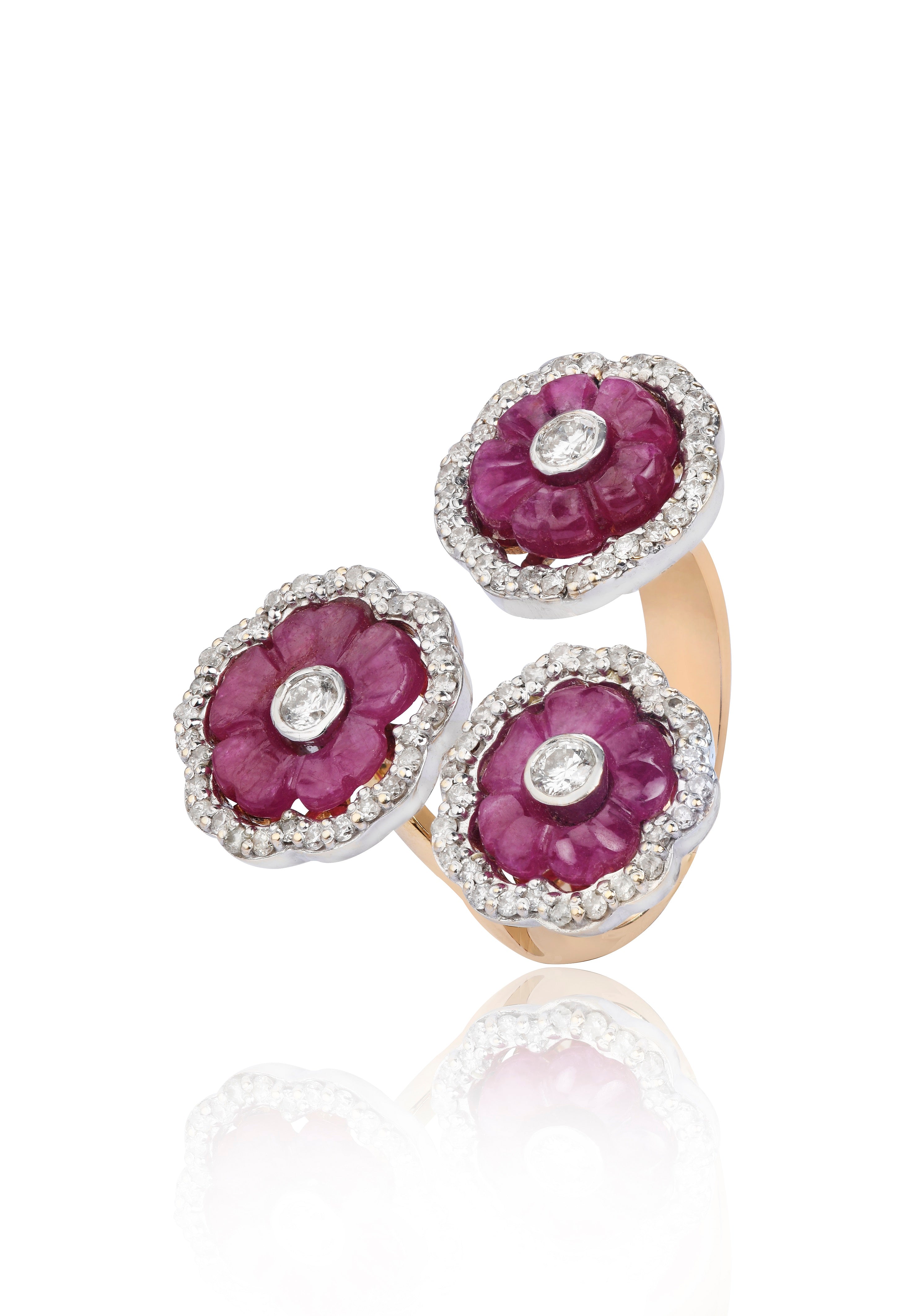 Floral Ruby Ring